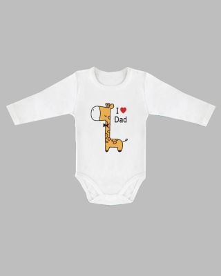 Jednoduché a pohodlné body I Love Dad. Mezi nožičkami je zapínání na patentky. Materiál: 100% bavlna